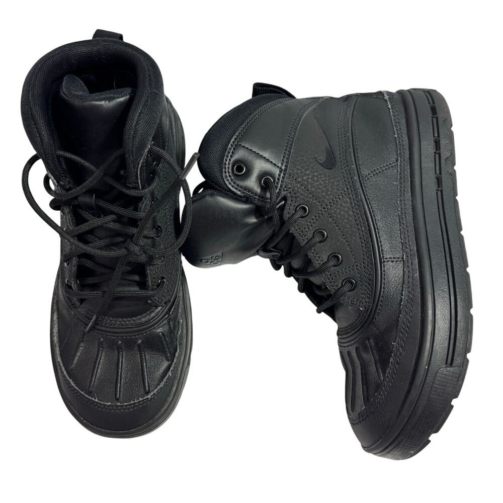 Nike Little Kids Woodside 3.5 High‑Top Boots – Black – From Finish Line